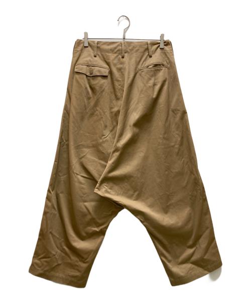 GROUND Y（グラウンドワイ）GROUND Y (グラウンドワイ) サルエルワイドパンツ ベージュ サイズ:３の古着・服飾アイテム