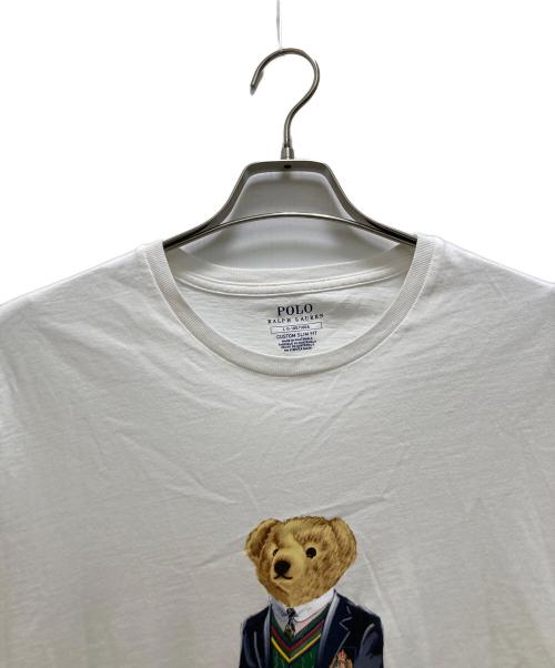 POLO RALPH LAUREN（ポロ・ラルフローレン）POLO RALPH LAUREN (ポロ・ラルフローレン) ベアプリントTシャツ ホワイト サイズ: L・G・180/100Ａの古着・服飾アイテム