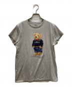 POLO RALPH LAURENポロ・ラルフローレン）の古着「ポロベアプリントＴシャツ」｜グレー