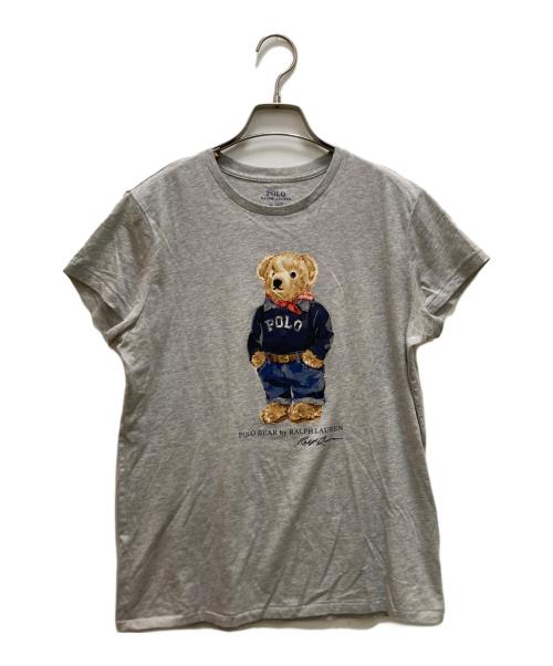 POLO RALPH LAUREN（ポロ・ラルフローレン）POLO RALPH LAUREN (ポロ・ラルフローレン) ポロベアプリントＴシャツ グレー サイズ:mの古着・服飾アイテム