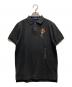 POLO RALPH LAUREN（ポロ・ラルフローレン）の古着「見返し切替 ベア刺繍ポロシャツ」｜グレー