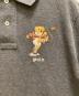 中古・古着 POLO RALPH LAUREN (ポロ・ラルフローレン) 見返し切替 ベア刺繍ポロシャツ グレー サイズ:S 170/92A 未使用品：10000円