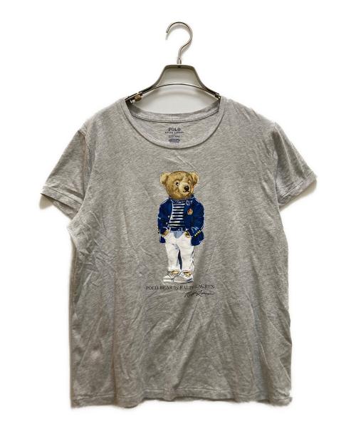 POLO RALPH LAUREN（ポロ・ラルフローレン）POLO RALPH LAUREN (ポロ・ラルフローレン) ベアプリントTシャツ グレー サイズ:L・G・170/96Aの古着・服飾アイテム