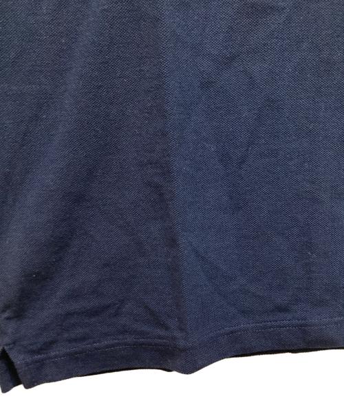 PRADA（プラダ）PRADA (プラダ) ラバーロゴ鹿の子ポロシャツ ネイビー サイズ:Lの古着・服飾アイテム