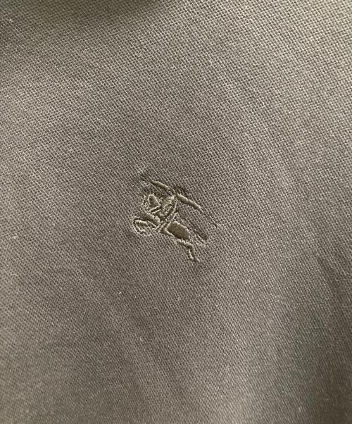 BURBERRY LONDON（バーバリーロンドン）BURBERRY LONDON (バーバリーロンドン) 見返しノバチェック切替 ラウンドカラーポロシャツ ブラック サイズ:5の古着・服飾アイテム