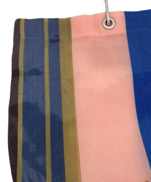 MARNI（マルニ）MARNI (マルニ) MARKET STRIPE BAG ブルーの古着・服飾アイテム