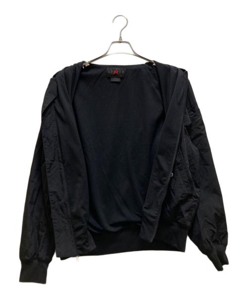 JORDAN BRAND（ジョーダン ブランド）JORDAN BRAND (ジョーダン ブランド) ダブルジップボンバージャケット ブラック サイズ:mの古着・服飾アイテム