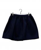 PRADAプラダ）の古着「フクレジャガードミニスカート」｜ネイビー