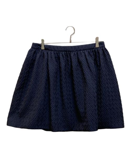 PRADA（プラダ）PRADA (プラダ) フクレジャガードミニスカート ネイビー サイズ:44sの古着・服飾アイテム