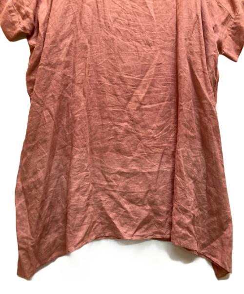 23区（ニジュウサンク）23区 (ニジュウサンク) LIBECO オーバーサイズ ワンピース ピンク サイズ:46の古着・服飾アイテム