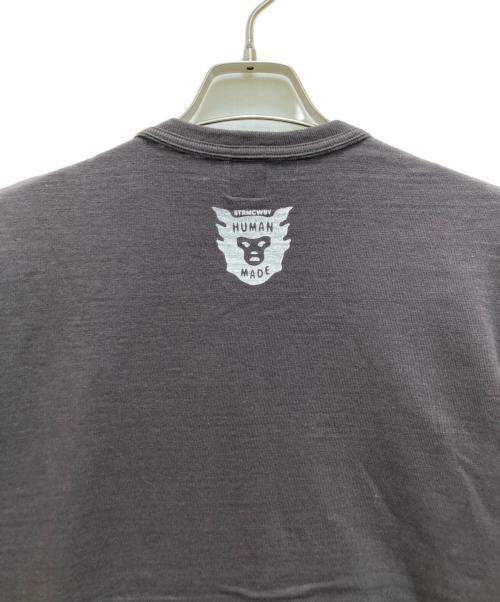 HUMAN MADE（ヒューマンメイド）HUMAN MADE (ヒューマンメイド) DRY ALLS ベアプリントTシャツ グレー サイズ:mの古着・服飾アイテム