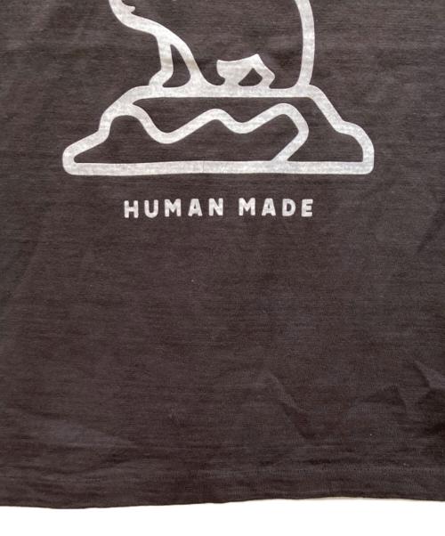 HUMAN MADE（ヒューマンメイド）HUMAN MADE (ヒューマンメイド) DRY ALLS ベアプリントTシャツ グレー サイズ:mの古着・服飾アイテム