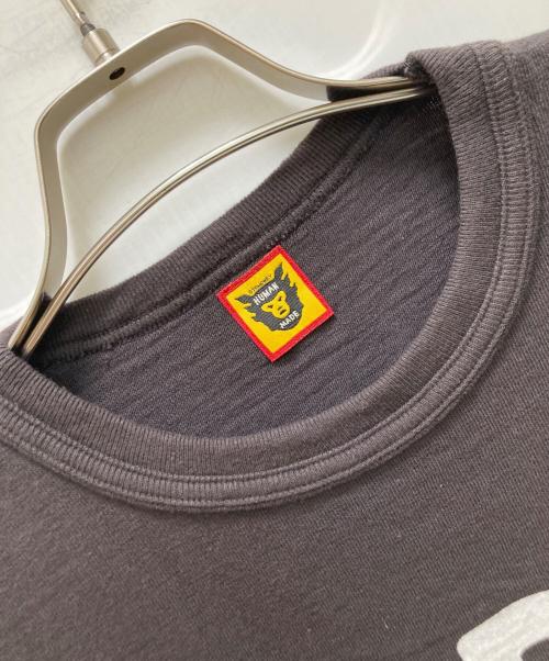 HUMAN MADE（ヒューマンメイド）HUMAN MADE (ヒューマンメイド) DRY ALLS ベアプリントTシャツ グレー サイズ:mの古着・服飾アイテム