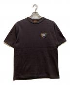 HUMAN MADEヒューマンメイド）の古着「ハートロゴプリントTシャツ」｜グレー