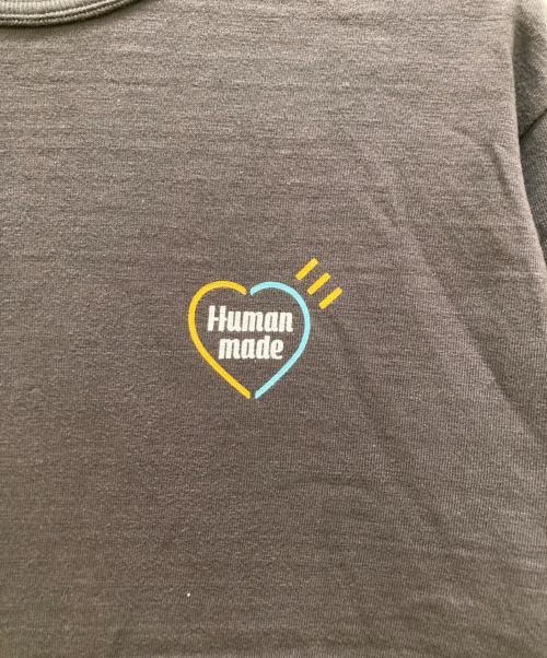 HUMAN MADE（ヒューマンメイド）HUMAN MADE (ヒューマンメイド) ハートロゴプリントTシャツ グレー サイズ: Lの古着・服飾アイテム