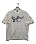 HUMAN MADEヒューマンメイド）の古着「DRY ALLS プリントTシャツ」｜ホワイト×ブラック