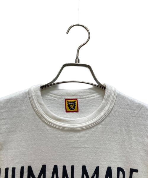 HUMAN MADE（ヒューマンメイド）HUMAN MADE (ヒューマンメイド) DRY ALLS プリントTシャツ ホワイト×ブラック サイズ:xlの古着・服飾アイテム