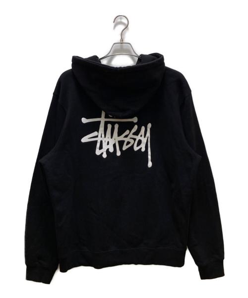 stussy（ステューシー）stussy (ステューシー) バックロゴジップパーカー ブラック サイズ:Ⅼの古着・服飾アイテム