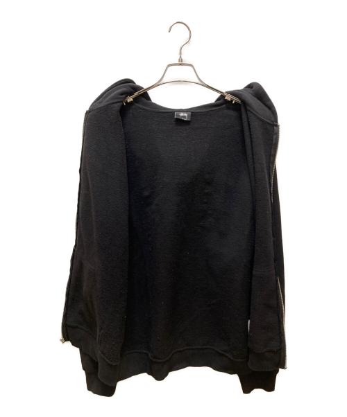 stussy（ステューシー）stussy (ステューシー) バックロゴジップパーカー ブラック サイズ:Ⅼの古着・服飾アイテム