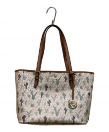 MICHAEL KORS（マイケル・コース）の古着「総柄PVCトートバッグ」｜ベージュ