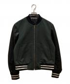 PAUL SMITHポールスミス）の古着「ウールスタジャン」｜ブラック×グリーン