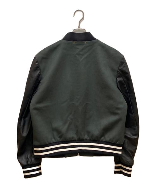 PAUL SMITH（ポールスミス）Paul Smith (ポールスミス) ウールスタジャン ブラック×グリーン サイズ:2の古着・服飾アイテム