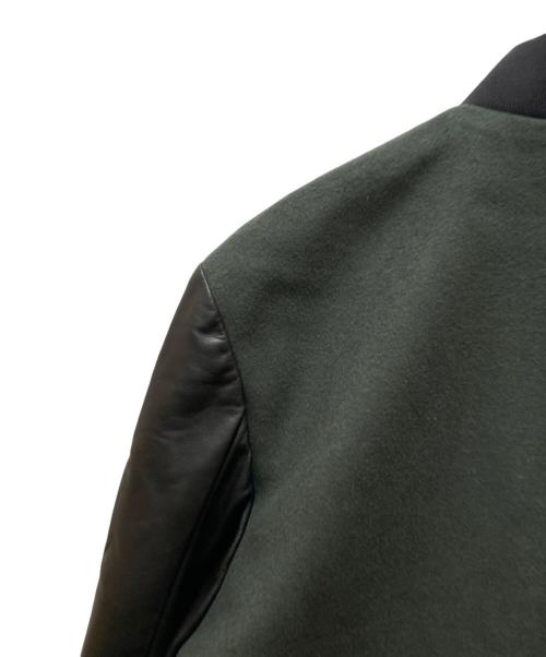 PAUL SMITH（ポールスミス）Paul Smith (ポールスミス) ウールスタジャン ブラック×グリーン サイズ:2の古着・服飾アイテム