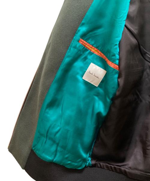 PAUL SMITH（ポールスミス）Paul Smith (ポールスミス) ウールスタジャン ブラック×グリーン サイズ:2の古着・服飾アイテム