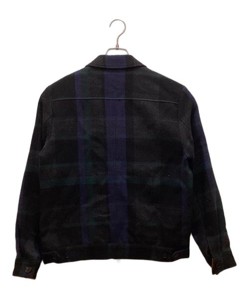 PS Paul Smith（ＰＳポールスミス）PS Paul Smith (ＰＳポールスミス) ブランケットチェックジップアップブルゾン グリーン サイズ:Mの古着・服飾アイテム