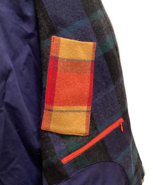 PS Paul Smith（ＰＳポールスミス）PS Paul Smith (ＰＳポールスミス) ブランケットチェックジップアップブルゾン グリーン サイズ:Mの古着・服飾アイテム