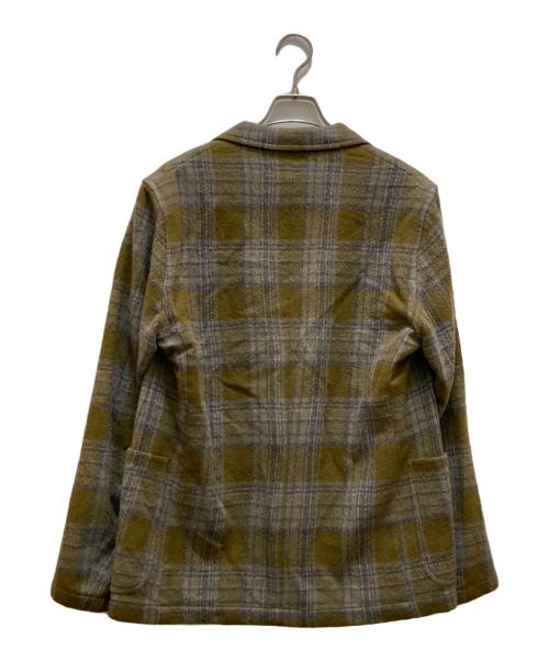 TOMORROW LAND（トゥモローランド）TOMORROW LAND (トゥモローランド) ガーゼウール チェック ダブルブレステッド4Bジャケット ベージュ サイズ:48の古着・服飾アイテム