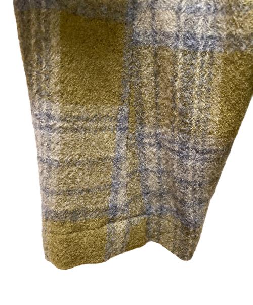 TOMORROW LAND（トゥモローランド）TOMORROW LAND (トゥモローランド) ガーゼウール チェック ダブルブレステッド4Bジャケット ベージュ サイズ:48の古着・服飾アイテム