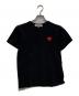 PLAY COMME des GARCONS（プレイコムデギャルソン）の古着「ハートワッペンTシャツ」｜ブラック