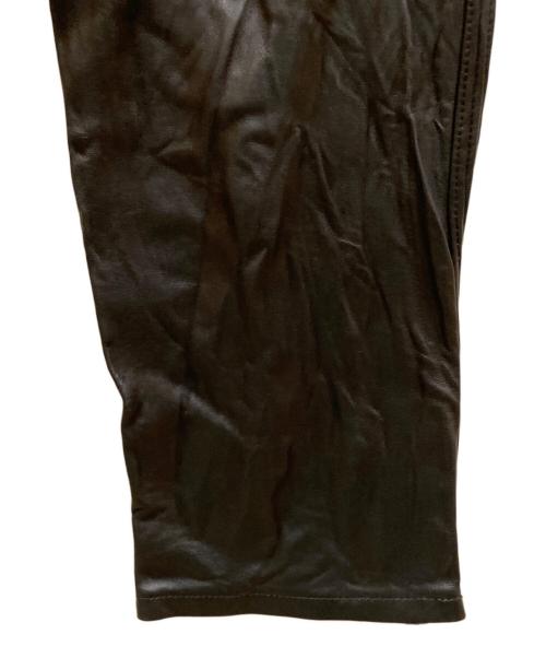 ZARA（ザラ）ZARA (ザラ) Ludovic de Saint Sernin ラムレザーバイカーパンツ ブラック サイズ:42の古着・服飾アイテム