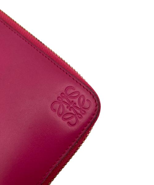 LOEWE（ロエベ）LOEWE (ロエベ) ラウンドファスナーウォレット ピンクの古着・服飾アイテム