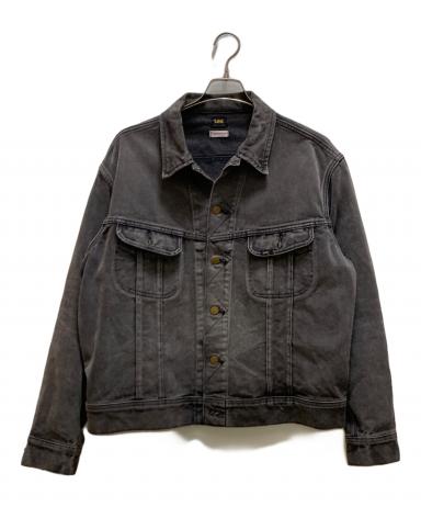 中古・古着通販】LEE (リー) 加工デニムジャケット ブラック サイズ:XL