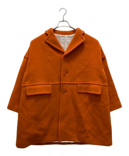 MACPHEE（マカフィー）MACPHEE (マカフィー) パイルメルトン オーバーサイズドコート オレンジ サイズ:36の古着・服飾アイテム