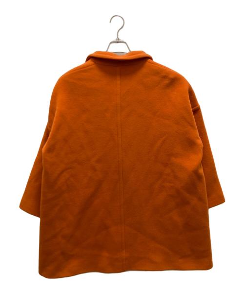 MACPHEE（マカフィー）MACPHEE (マカフィー) パイルメルトン オーバーサイズドコート オレンジ サイズ:36の古着・服飾アイテム