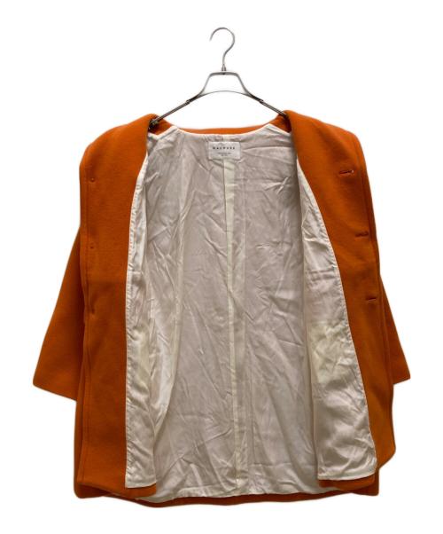 MACPHEE（マカフィー）MACPHEE (マカフィー) パイルメルトン オーバーサイズドコート オレンジ サイズ:36の古着・服飾アイテム
