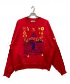 C.Eシーイー）の古着「NOSTALGIA CREW NECK SWEAT」｜レッド