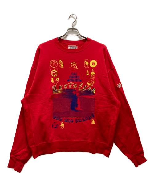 C.E（シーイー）C.E (シーイー) NOSTALGIA CREW NECK SWEAT レッド サイズ:XLの古着・服飾アイテム