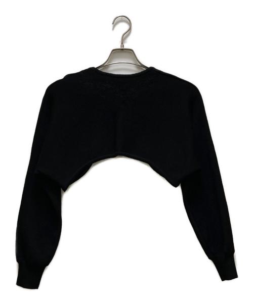 tricot COMME des GARCONS（トリココムデギャルソン）tricot COMME des GARCONS (トリココムデギャルソン) ヴィンテージフラワーデザインショートカーディガン ブラック サイズ:不明の古着・服飾アイテム