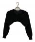 tricot COMME des GARCONS（トリココムデギャルソン）の古着「ヴィンテージフラワーデザインショートカーディガン」｜ブラック