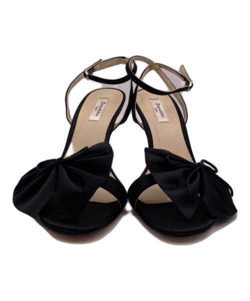 repetto（レペット）Repetto (レペット) ヒールストラップサンダル ブラック サイズ:36の古着・服飾アイテム