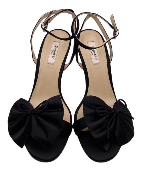 repetto（レペット）Repetto (レペット) ヒールストラップサンダル ブラック サイズ:36の古着・服飾アイテム