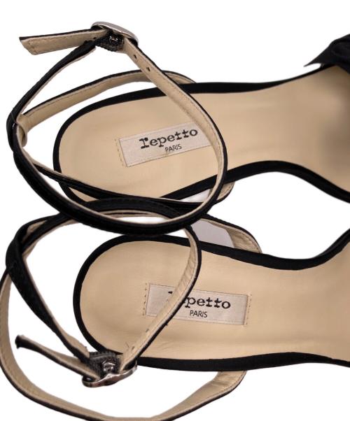 repetto（レペット）Repetto (レペット) ヒールストラップサンダル ブラック サイズ:36の古着・服飾アイテム