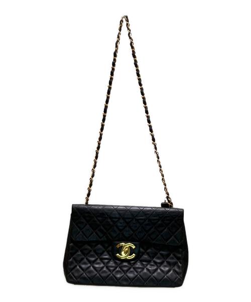 CHANEL（シャネル）CHANEL (シャネル) マトラッセチェーンショルダーバッグ ブラックの古着・服飾アイテム