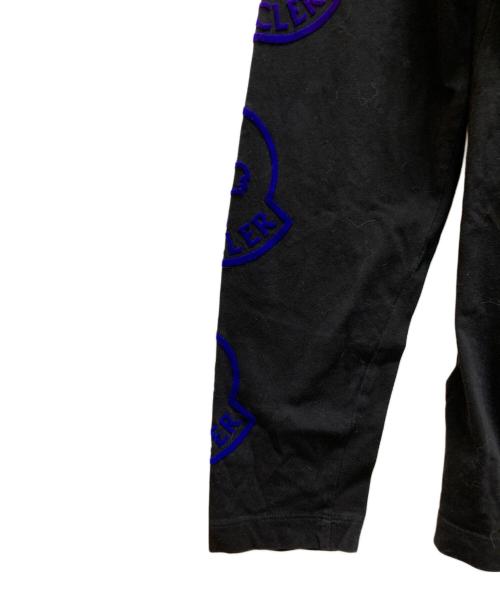MONCLER（モンクレール）MONCLER (モンクレール) スリーブロゴデザインカットソー ブラック サイズ:Mの古着・服飾アイテム