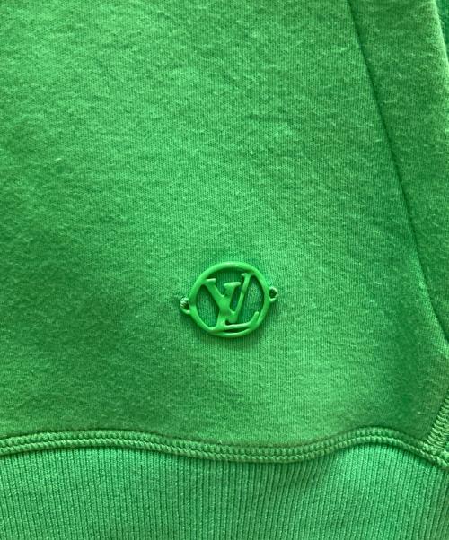 LOUIS VUITTON（ルイ ヴィトン）LOUIS VUITTON (ルイ ヴィトン) フラワーストッパー プルオーバーパーカー グリーン サイズ:XXLの古着・服飾アイテム