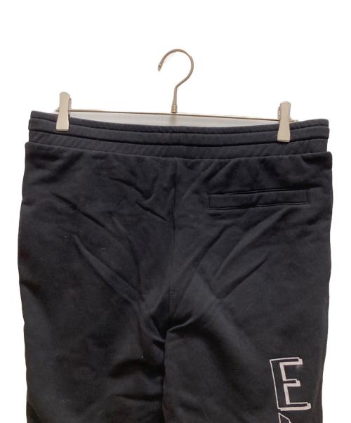 ARMANI EXCHANGE（アルマーニ エクスチェンジ）ARMANI EXCHANGE (アルマーニ エクスチェンジ) ロゴプリントスウェットパンツ ブラック サイズ:mの古着・服飾アイテム